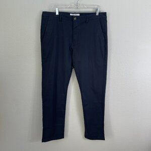 NEW Collars & Co Mens 36x30 CEO Chino Classic Pocket Cotton Stretch Pants Navy